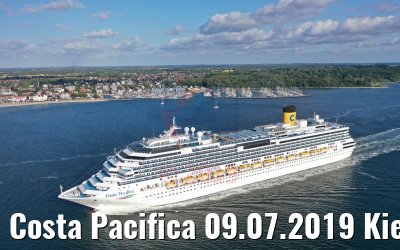 Costa Pacifica 09.07.2019 Kieler Förde bei Laboe