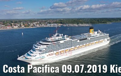 Costa Pacifica 09.07.2019 Kieler Förde bei Laboe