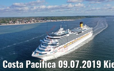Costa Pacifica 09.07.2019 Kieler Förde bei Laboe
