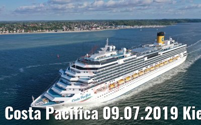 Costa Pacifica 09.07.2019 Kieler Förde bei Laboe