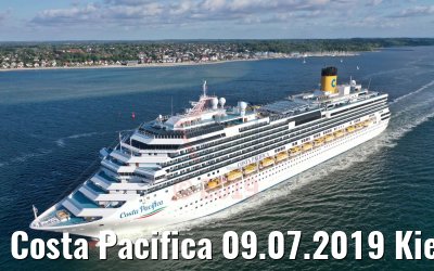 Costa Pacifica 09.07.2019 Kieler Förde bei Laboe