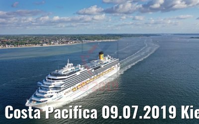 Costa Pacifica 09.07.2019 Kieler Förde bei Laboe