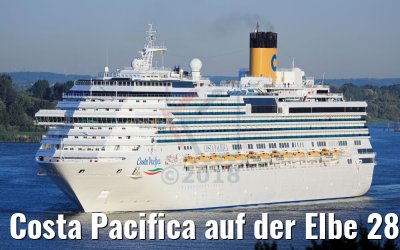Costa Pacifica auf der Elbe 28.06.2018