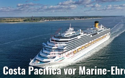 Costa Pacifica vor Marine-Ehrenmal Laboe 09.07.2019 Kieler Förde