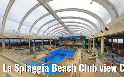 La Spiaggia Beach Club view Costa Smeralda
