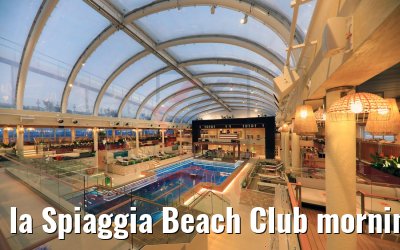 la Spiaggia Beach Club morning view Costa Smeralda