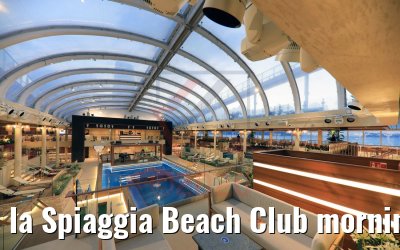 la Spiaggia Beach Club morning view Costa Smeralda