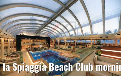 la Spiaggia Beach Club morning view Costa Smeralda