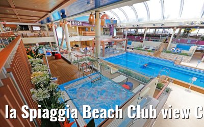la Spiaggia Beach Club view Costa Smeralda