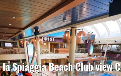 la Spiaggia Beach Club view Costa Smeralda