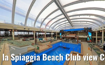 la Spiaggia Beach Club view Costa Smeralda
