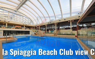 la Spiaggia Beach Club view Costa Smeralda