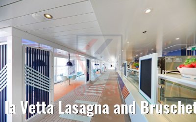 la Vetta Lasagna and Bruschetta Costa Smeralda