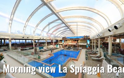 Morning view La Spiaggia Beach Club Costa Smeralda