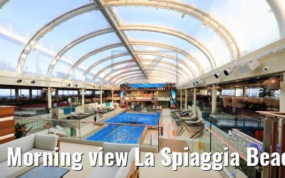 Morning view La Spiaggia Beach Club Costa Smeralda
