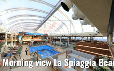 Morning view La Spiaggia Beach Club Costa Smeralda