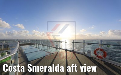 Costa Smeralda aft view