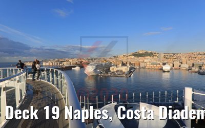 Deck 19 Naples, Costa Diadema view Costa Smeralda