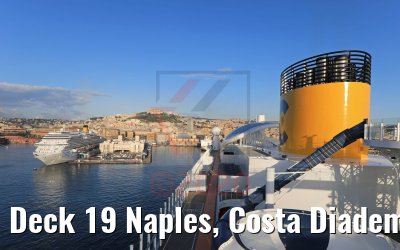 Deck 19 Naples, Costa Diadema view Costa Smeralda