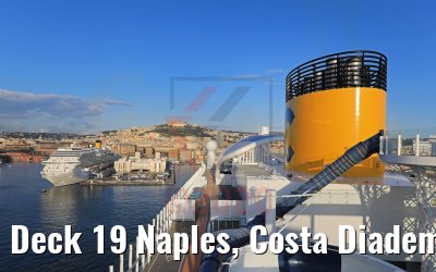 Deck 19 Naples, Costa Diadema view Costa Smeralda