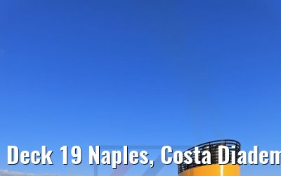 Deck 19 Naples, Costa Diadema view Costa Smeralda