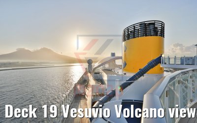 Deck 19 Vesuvio Volcano view Costa Smeralda