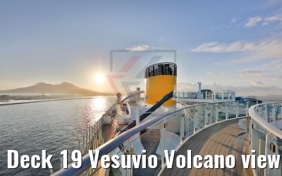 Deck 19 Vesuvio Volcano view Costa Smeralda