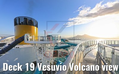 Deck 19 Vesuvio Volcano view Costa Smeralda
