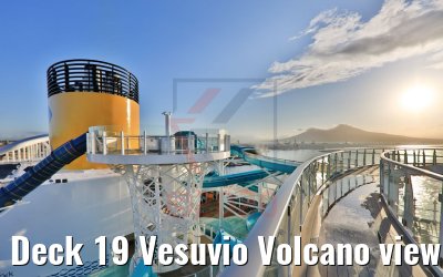 Deck 19 Vesuvio Volcano view Costa Smeralda
