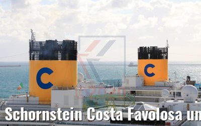 Schornstein Costa Favolosa und Costa Pacifica 16.10.2020