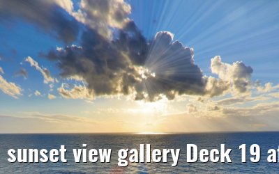 sunset view gallery Deck 19 aft Costa Smeralda