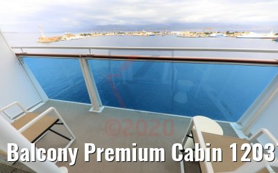 Balcony Premium Cabin 12037 Kat. BP Costa Smeralda
