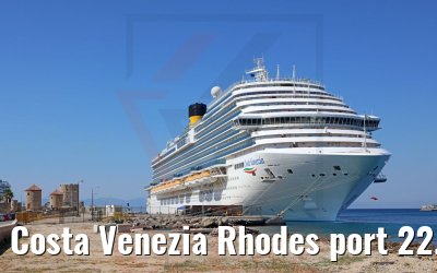 Costa Venezia Rhodes port 22.07.2022