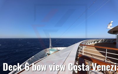 Deck 6 bow view Costa Venezia