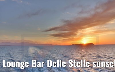 Lounge Bar Delle Stelle sunset view Costa Venezia