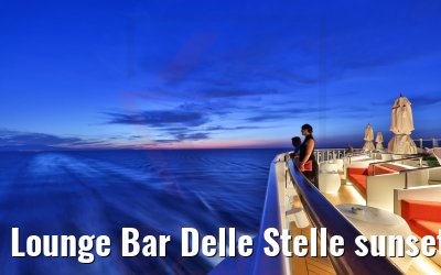Lounge Bar Delle Stelle sunset view Costa Venezia