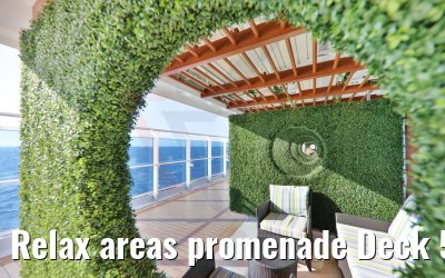 Relax areas promenade Deck 5 Costa Venezia
