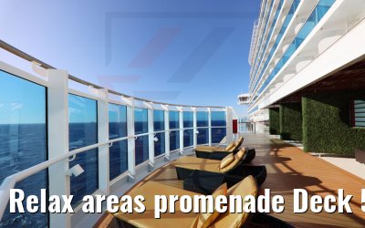 Relax areas promenade Deck 5 Costa Venezia
