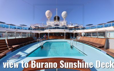 view to Burano Sunshine Deck and Pool Costa Venezia