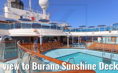 view to Burano Sunshine Deck and Pool Costa Venezia