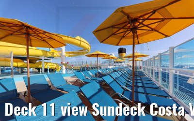 Deck 11 view Sundeck Costa Venezia