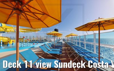 Deck 11 view Sundeck Costa Venezia