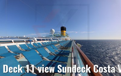 Deck 11 view Sundeck Costa Venezia