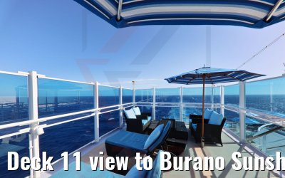 Deck 11 view to Burano Sunshine Deck Costa Venezia