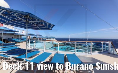 Deck 11 view to Burano Sunshine Deck Costa Venezia