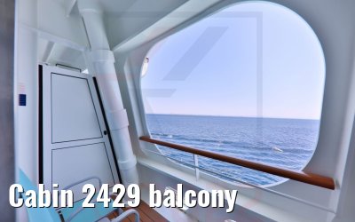 Cabin 2429 balcony