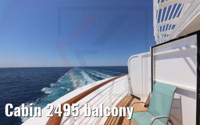 Cabin 2495 balcony