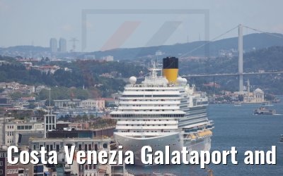 Costa Venezia Galataport and cityview 25.07.2022