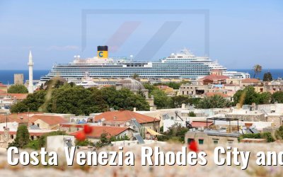 Costa Venezia Rhodes City and City Wall view 