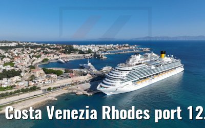 Costa Venezia Rhodes port 12.05.2022